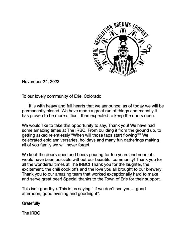 Counter Culture Brewery in Denver appears to have closed for good